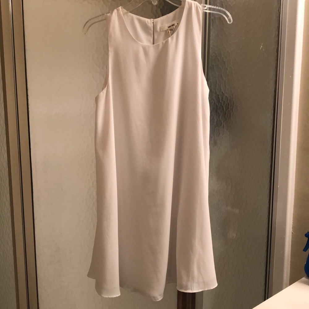 White mini dress